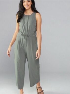 REI Cooperative Sun Up Utility Jumpsuit Sage Green Sz S